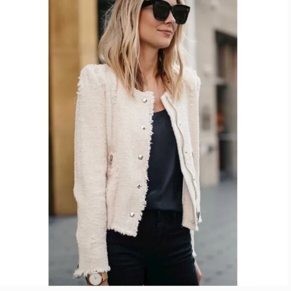 IRO  ‘Regan’ Tweed Jacket in Topaze S36/S - Picture 1 of 8